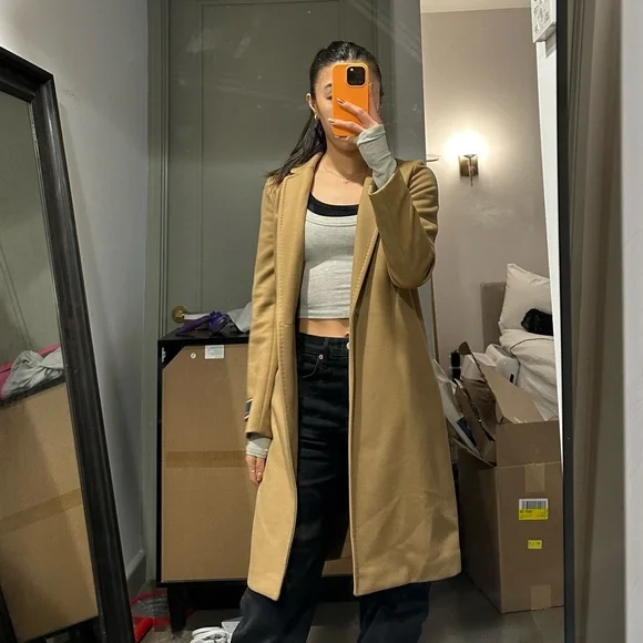 Aritzia Jackets Coats Aritzia Babaton Stedman Camel Coat Xxs